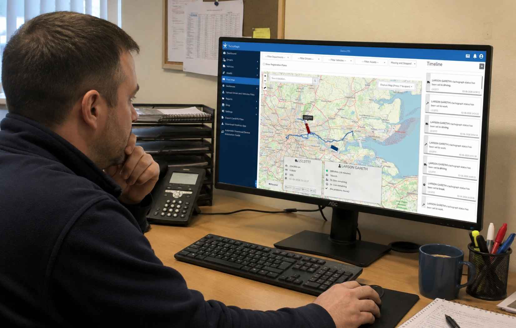 TachoMagic fleet management dashboard