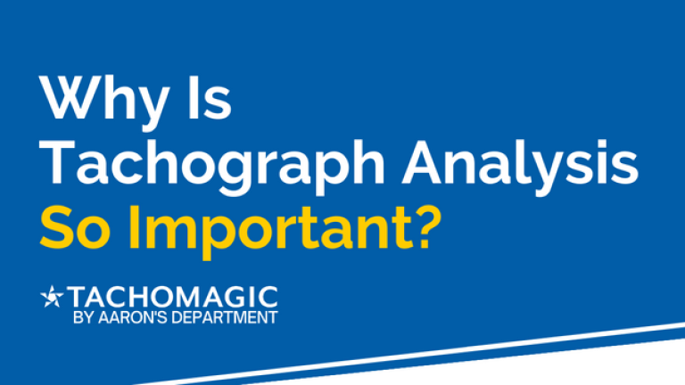Why is Tachograph Analysis so Important?