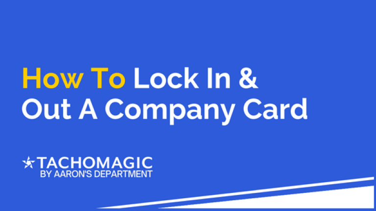 How To Lock In Company Card & Lock Out