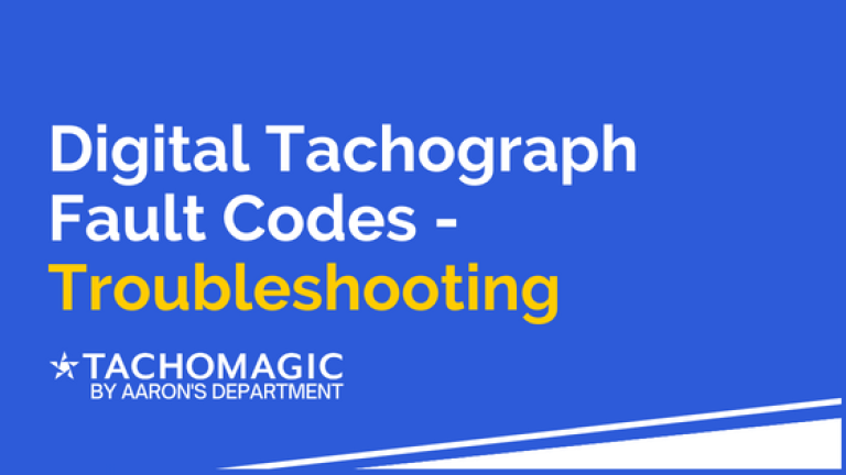 Digital Tachograph Fault Codes